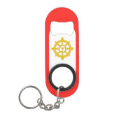 Koninkrijk van Sikkim Vlag Mini Flessenopener (Voorkant)