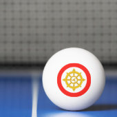 Koninkrijk van Sikkim Vlag Pingpongbal (Net)