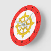 Koninkrijk van Sikkim Vlag Ronde Klok (Hoek)