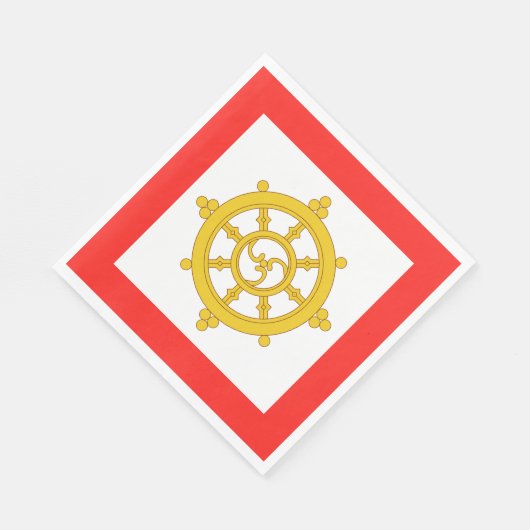 Koninkrijk van Sikkim Vlag Servet (Hoek)