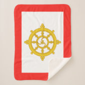 Koninkrijk van Sikkim Vlag Sherpa Deken (Voorkant)