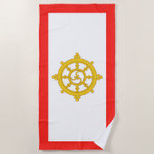 Koninkrijk van Sikkim Vlag Strandlaken (Voorkant)