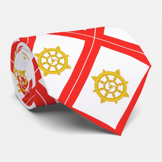 Koninkrijk van Sikkim Vlag Stropdas (Opgerold)