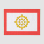 Koninkrijk van Sikkim Vlag Tissuepapier (Voorkant)