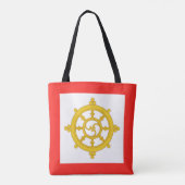 Koninkrijk van Sikkim Vlag Tote Bag (Achterkant)