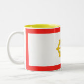 Koninkrijk van Sikkim Vlag Tweekleurige Koffiemok (Links)