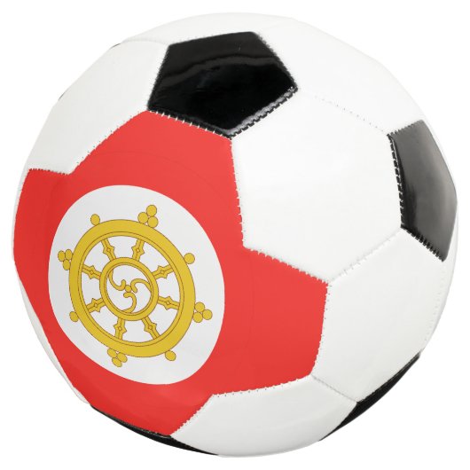 Koninkrijk van Sikkim Vlag Voetbal (Drie kwart)