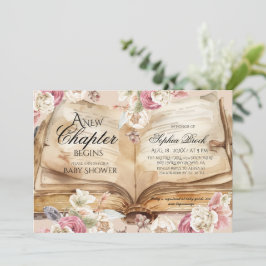 Koninkrijk Verhalenboek Bloemen Boeken Baby Shower Kaart