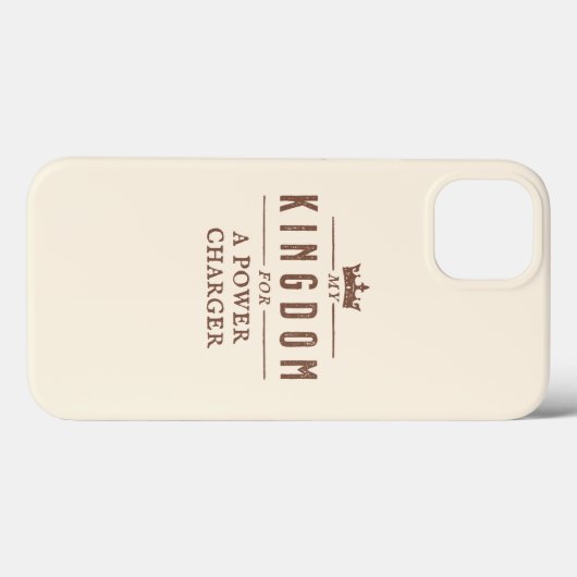 Koninkrijk voor Power Charger Funny Quote Case-Mate iPhone Case (Achterkant (horizontaal))