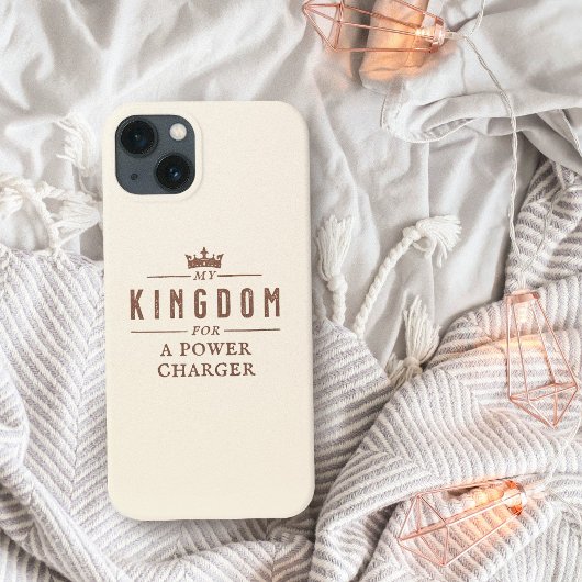 Koninkrijk voor Power Charger Funny Quote Case-Mate iPhone Case