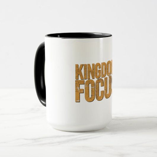 Koninkrijks Mentaliteit Geloof Focus Discipline On Mok (Voorkant links)
