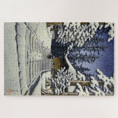 Konjikido in Snow Hiraizumi Kawase Hasui Legpuzzel (Horizontaal)