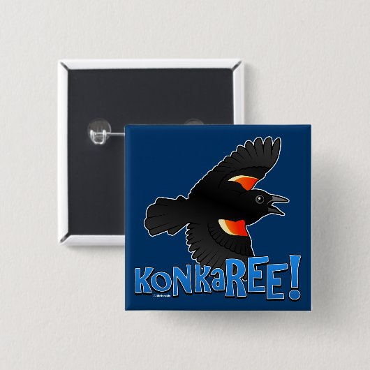 KonkaREE! Vierkante Button 5,1 Cm (Voorkant /achterkant)