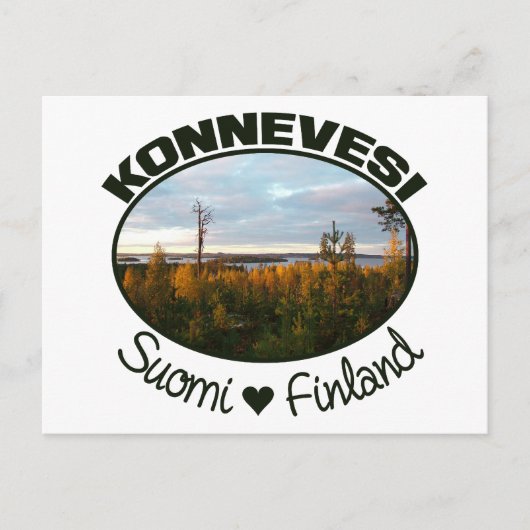 Konnevesi briefkaart (Voorkant)