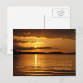 Konnevesi Sunset briefkaart (Voorkant / Achterkant)