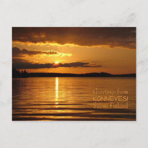 Konnevesi Sunset briefkaart