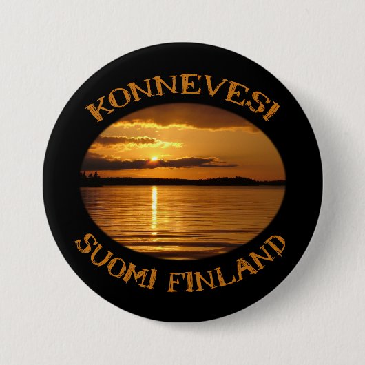 Konnevesi Sunset-knop Ronde Button 7,6 Cm (Voorkant)