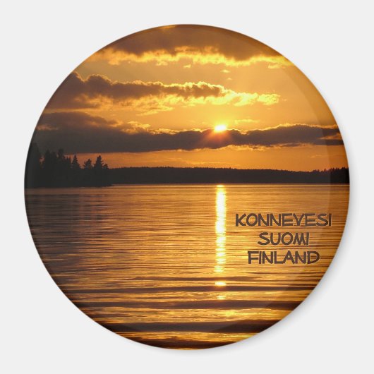 Konnevesi Sunset magnet (Voorkant)