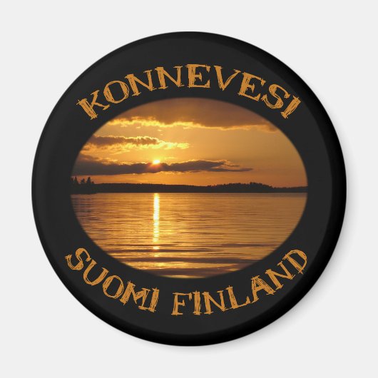 Konnevesi Sunset magnet (Voorkant)