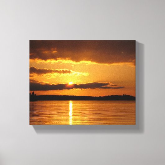 Konnevesi Sunset premium canvas print (Voorkant)