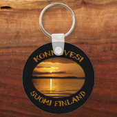 Konnevesi Sunset-sleutelketen Sleutelhanger (Voorkant)