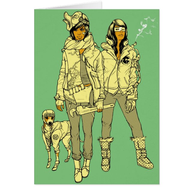 Konni, Lace en Leroy Brown Print (Voorkant)