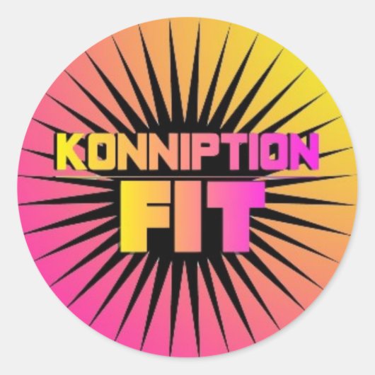 Konniption Fit Black Star Sticker (Voorkant)