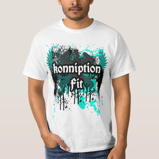 Konniption Fit "Regal Majestic"-wit T-shirt (Voorkant)