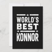 Konnor Personalized Name Birthday Bedankkaart (Voorkant)