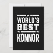 Konnor Personalized Name Birthday Kaart (Voorkant)