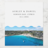 Konnos Bay Cyprus Wijn Etiket (Enkel label)