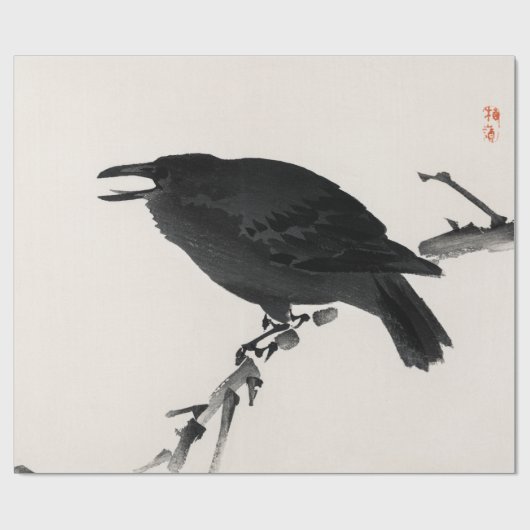 Kōno Bairei Crow Cadeaupapier (Vlak)