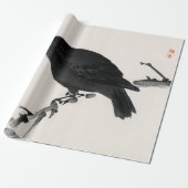 Kōno Bairei Crow Cadeaupapier (Uitgerold)