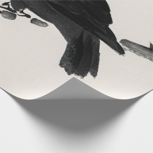 Kōno Bairei Crow Cadeaupapier (Hoek)