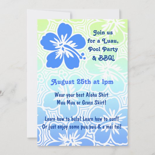 Kono Hibiscus Tropische uitvindingen Kaart (Voorkant)