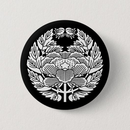 Konoe Pioen (h) Ronde Button 5,7 Cm (Voorkant)