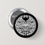 Konoe Pioen (h) Ronde Button 5,7 Cm (Voorkant /achterkant)