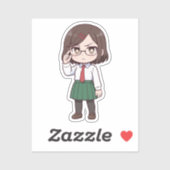 Konoha Koga Chibi Assassin Girl Sticker (Vel)