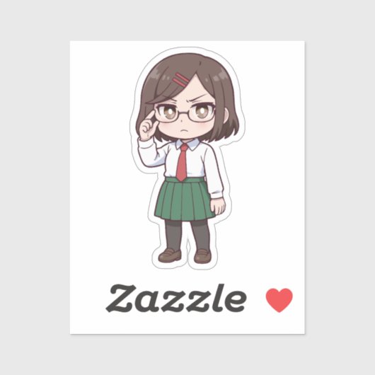 Konoha Koga Chibi Assassin Girl Sticker (Vel)