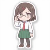 Konoha Koga Chibi Assassin Girl Sticker (Voorkant)