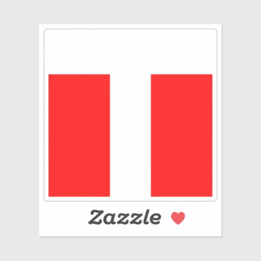 Konolfingen district flag, Switzerland Sticker (Vel)