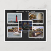 KONOSHA. WISCONSIN BRIEFKAART (Voorkant)