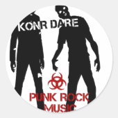 Konr Dare Ronde Sticker (Voorkant)