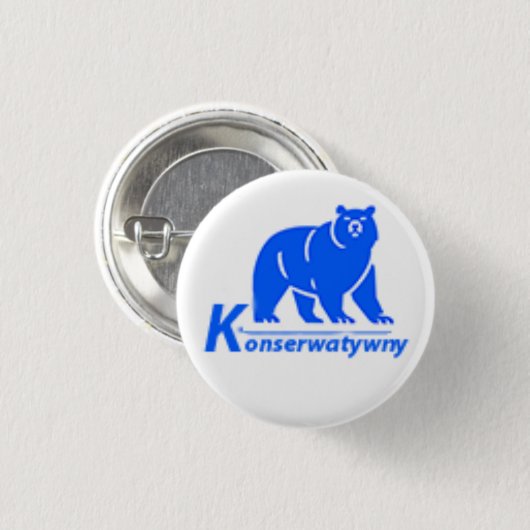 Konserwatywny Party Logo Ronde Button 3,2 Cm (Voorkant /achterkant)