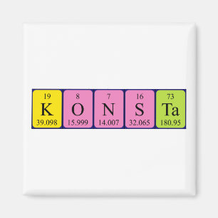 Konsta periodieke tabelnaam magnet