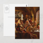 Konstantin Makovsky - een Boyar Wedding Feast Briefkaart (Voorkant / Achterkant)