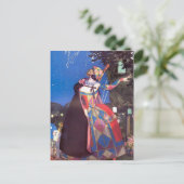 Konstantin Somov- Columbine's kleine tong Briefkaart (Staand voorkant)