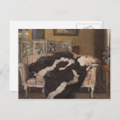 Konstantin Somov - Een slapende vrouw Briefkaart (Voorkant / Achterkant)