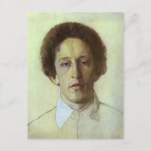 Konstantin Somov - Portret van Aleksandr Blok Briefkaart
