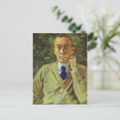 Konstantin Somov- Portret van de componist Sergei Briefkaart (Staand voorkant)